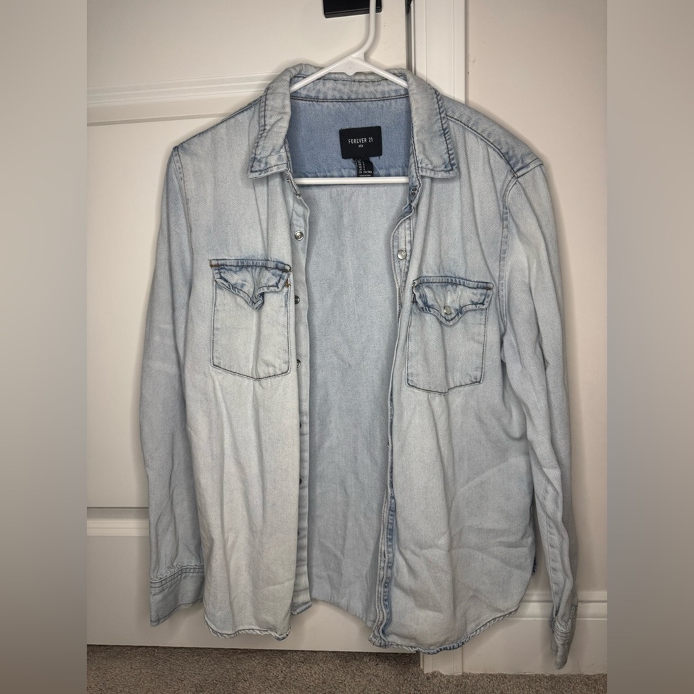 Forever 21 Men Jean Shacket